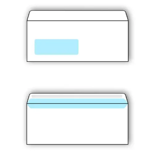 TIP TOP OFFICE Koverat sa prozorom 25/1 23 x 11 cm Bela