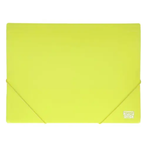 TIP TOP OFFICE Neon fascikla 3 klapne i 2 gume Žuta