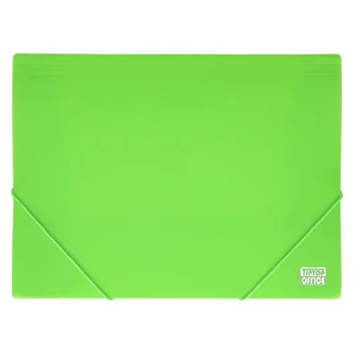 TIP TOP OFFICE Neon fascikla 3 klapne i 2 gume Zelena