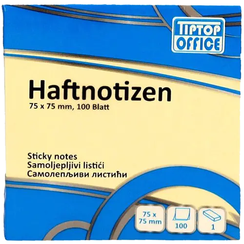 TIP TOP OFFICE samolepljivi blokčići TTO 403144 (Žuti)