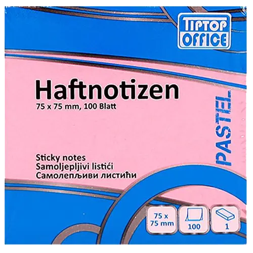 TIP TOP OFFICE samolepljivi blokčići TTO 405013 (Roze)