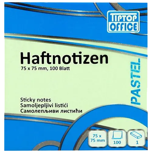 TIP TOP OFFICE samolepljivi blokčići TTO 405014 (Zeleni)