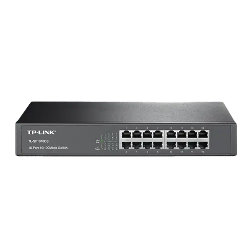 TP-LINK 16-Port 10/100Mbps Desktop/Rackmount Switch - TL-SF1016DS