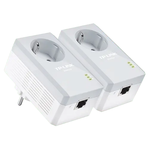TP-LINK AV600 Powerline Adapter AC Pass Through Starter Kit - TL-PA4010P KIT