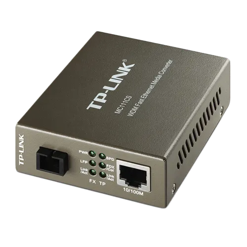 TP-LINK MC111CS Fast Ethernet 10/100Mb/s Fiber WDM single-mode konverter dometa do 20km