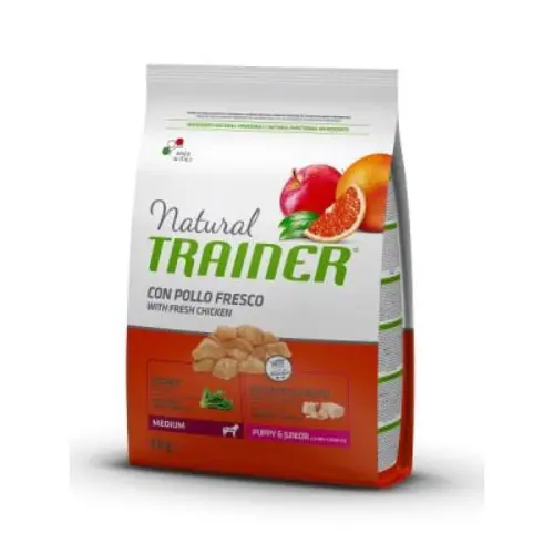 TRAINER NATURAL Dog Medium Puppy & Junior Piletina 3kg Suva hrana za pse