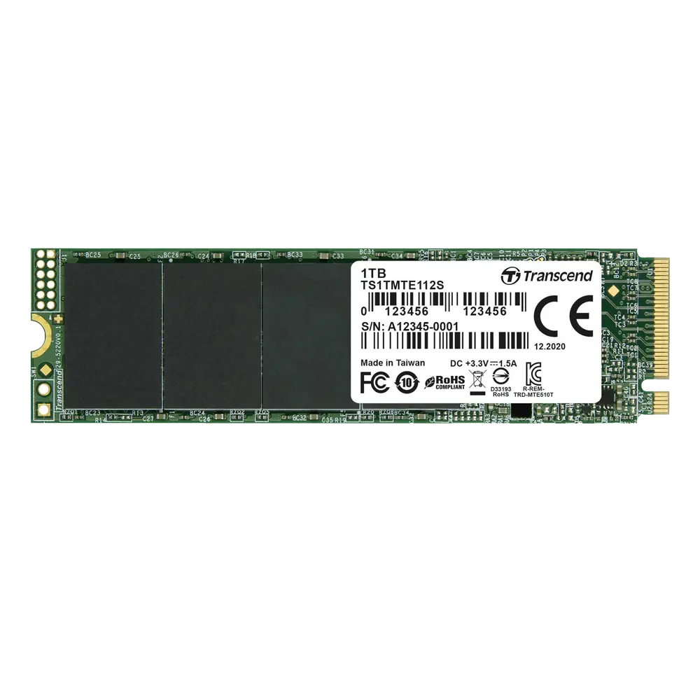 TRANSCEND 112S 1TB NVMe PCIe 3.0 M.2 2280 TS1TMTE112S - SSD