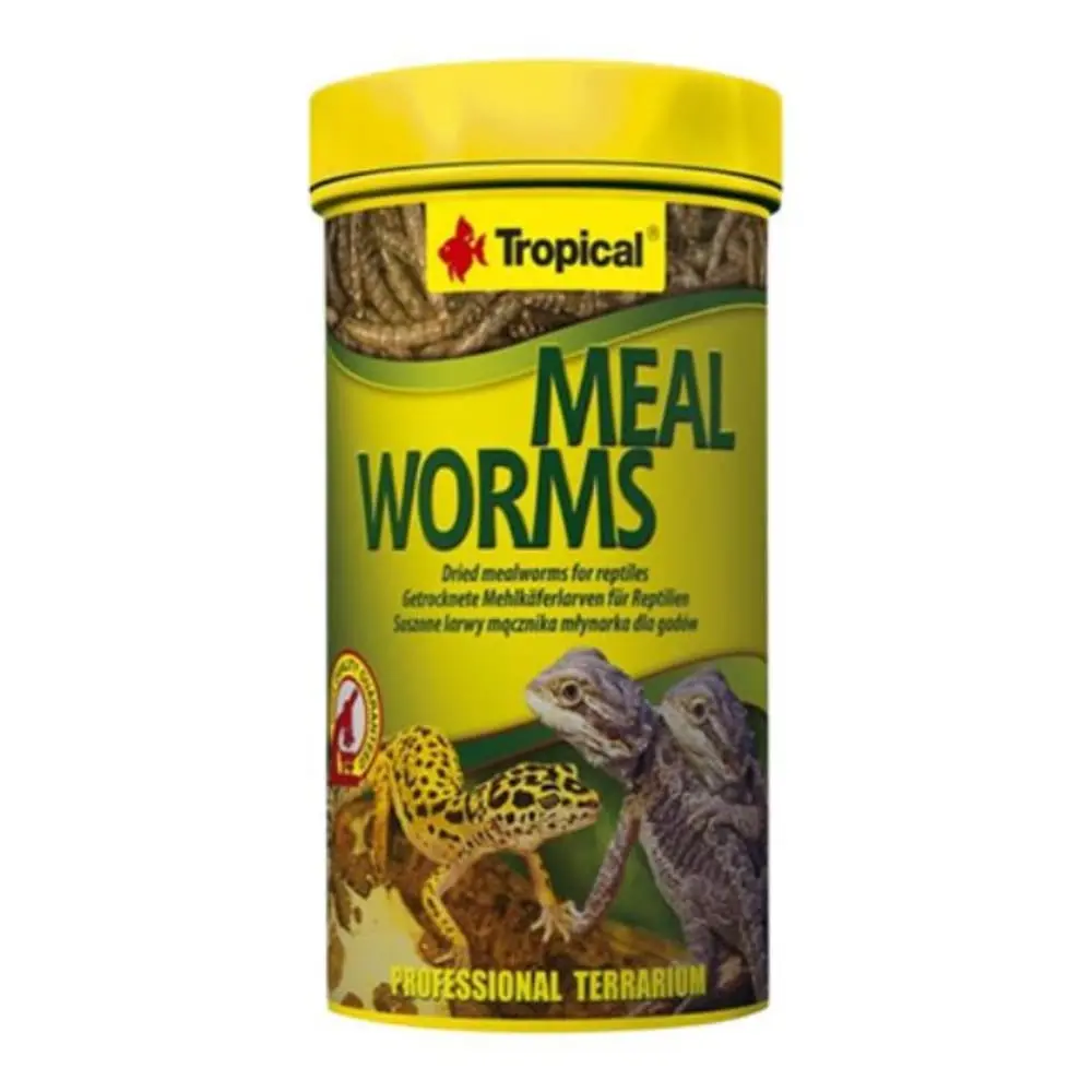 TROPICAL Meal Worms Osušeni crvići 13 g Hrana za reptile i ribe
