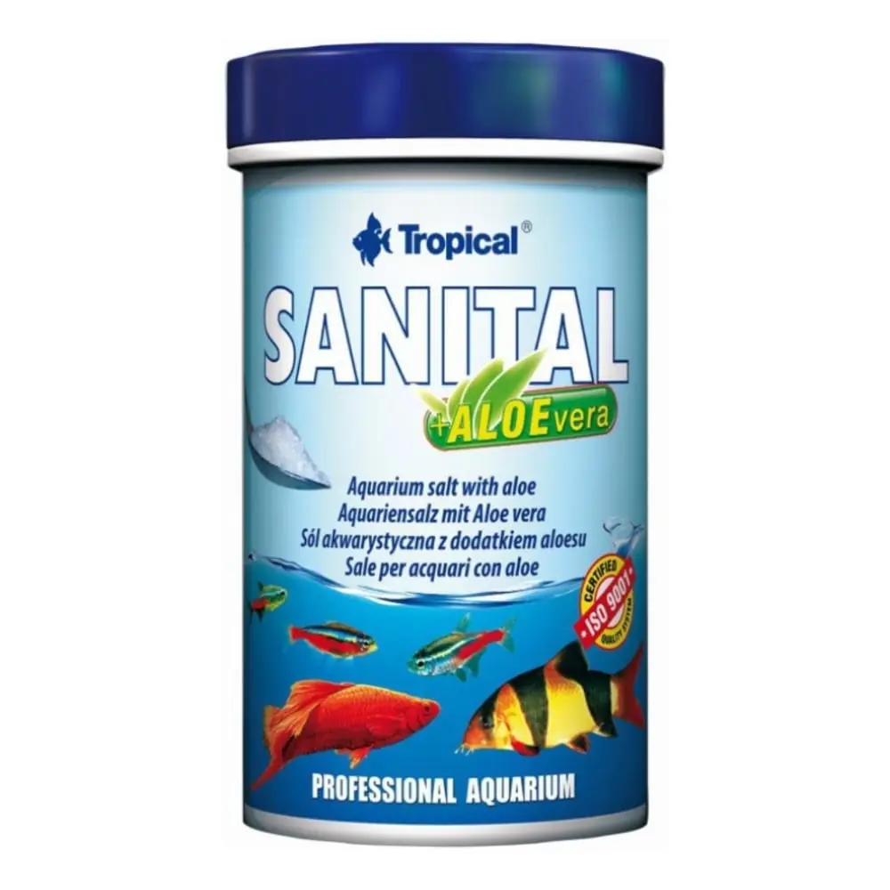 TROPICAL Sanital + Aloevera 120 g So za akvarijum