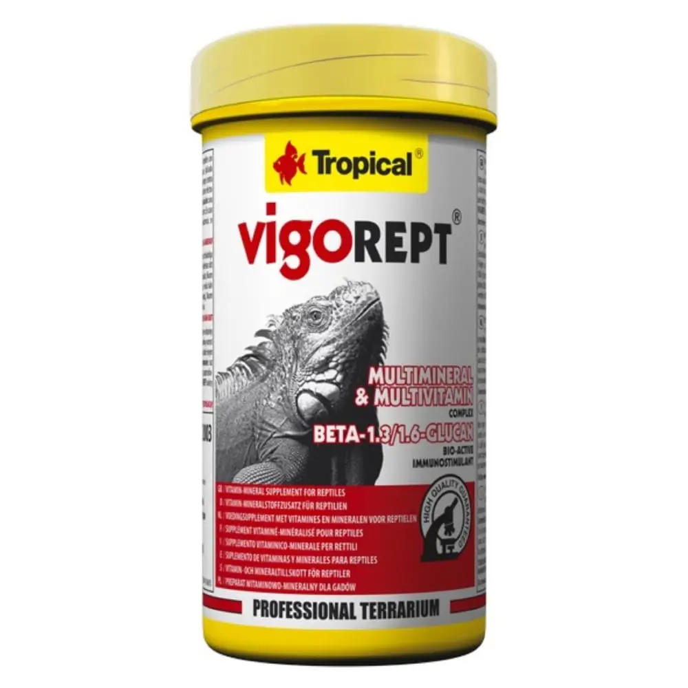 TROPICAL Vigorept 85 g Suplement vitaminsko-mineralni sa beta glukanima za reptile