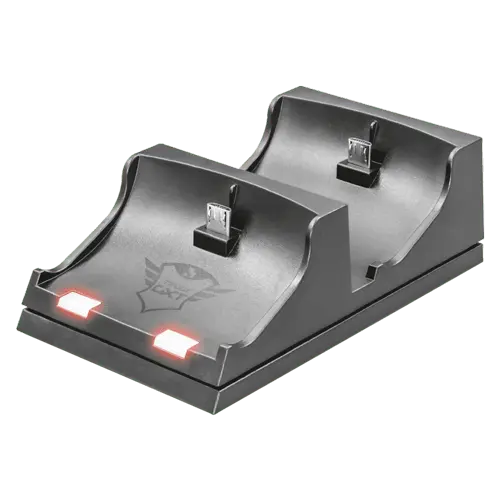 TRUST Punjač za PlayStation DualShock 4 kontrolere GXT 235 Duo Charging Dock (Crna)
