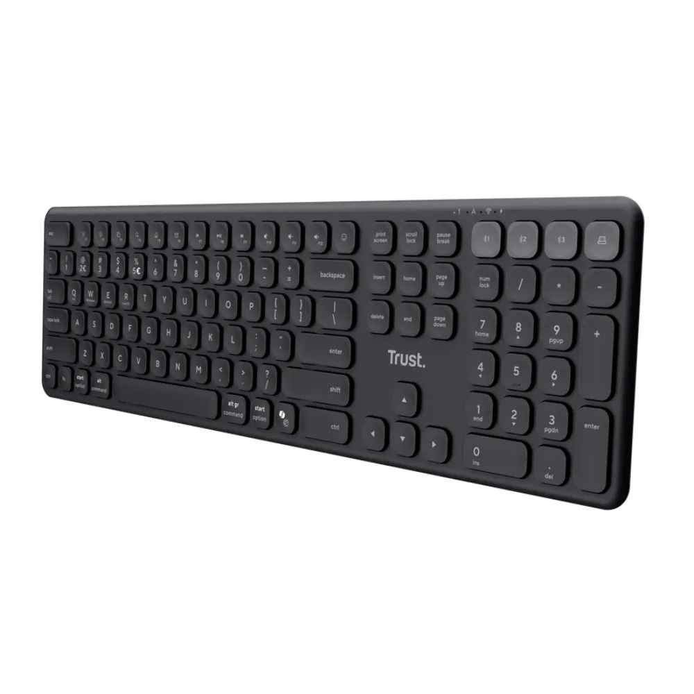 TRUST Vaiya Multi-device US Black Bežična tastatura