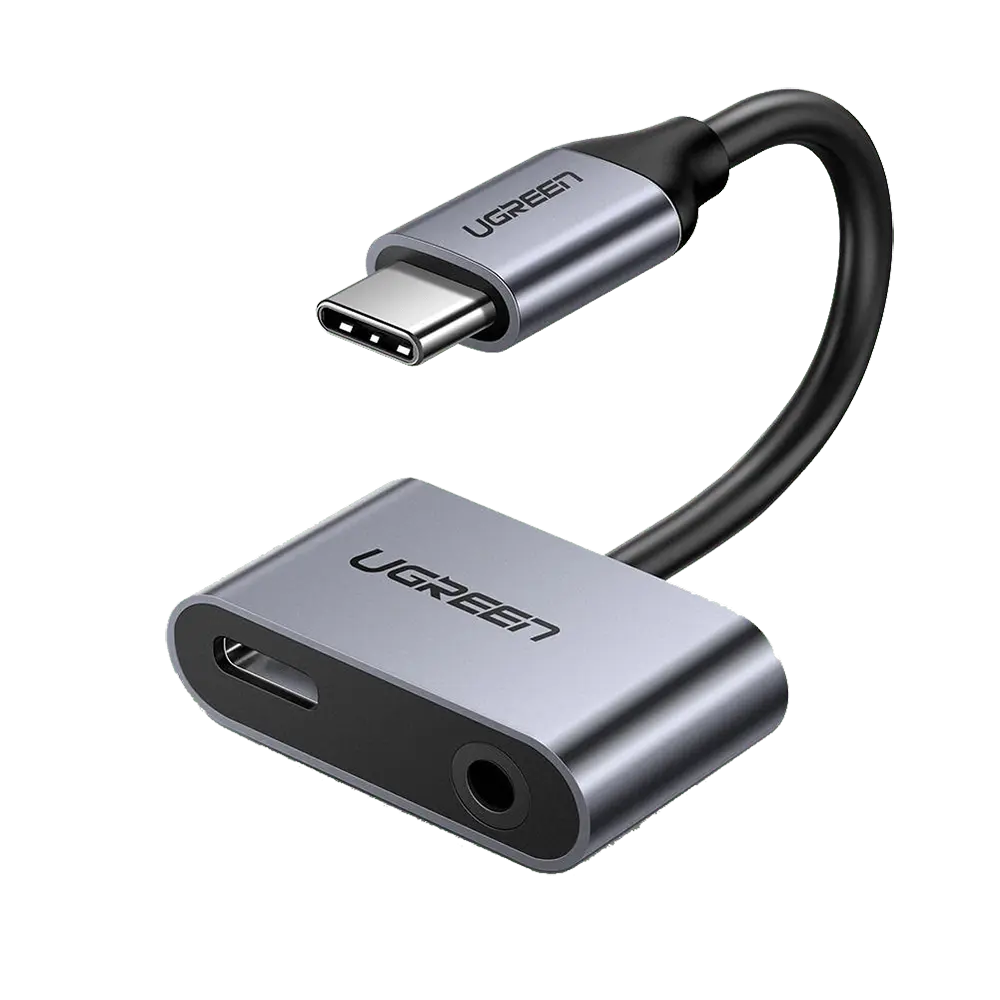 UGREEN Audio adapter USB-C na USB-C+3.5mm port