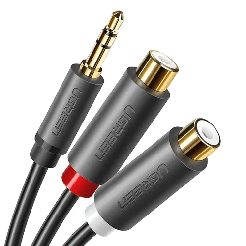 UGREEN Audio kabl 3.5mm na 2 x RCA, 0.2m