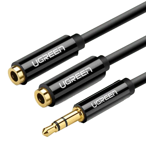 UGREEN AUX-2xAUX F  25 cm AV134