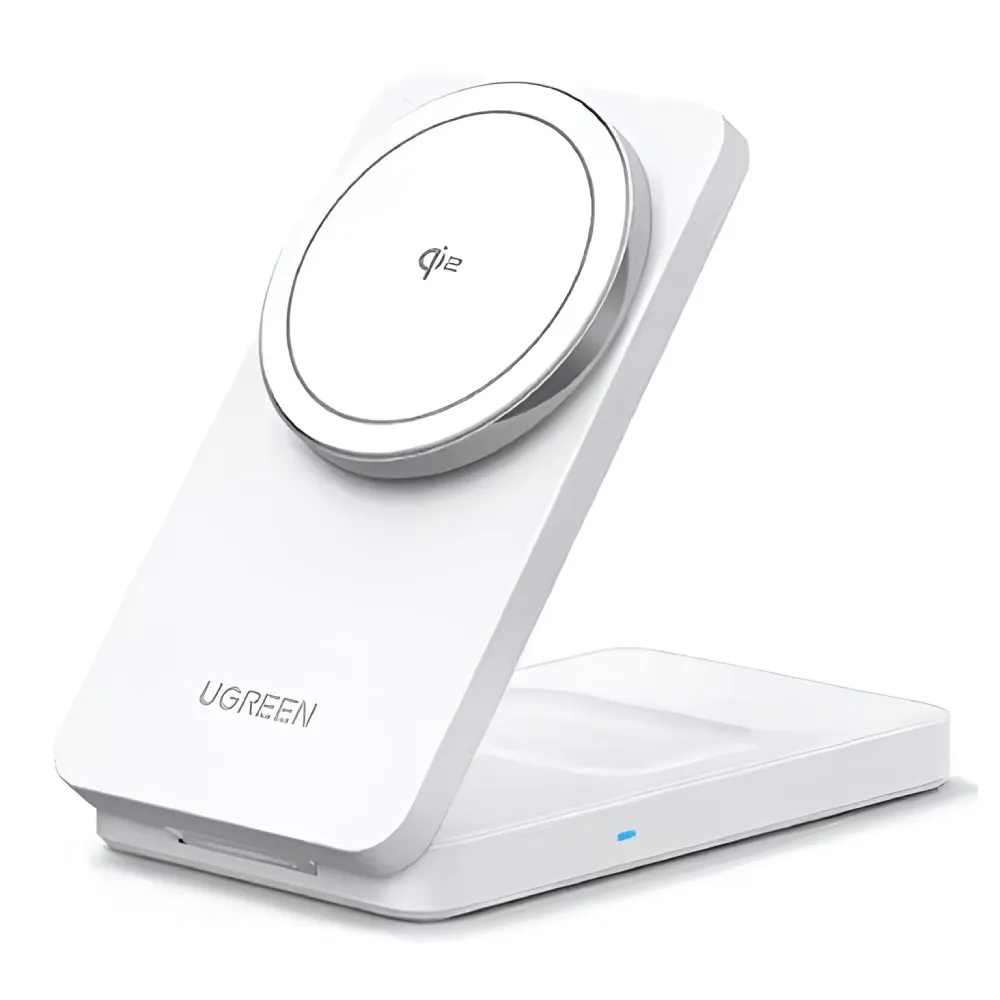 UGREEN MagFlow W706 2u1 Magnetic Wireless 20W White