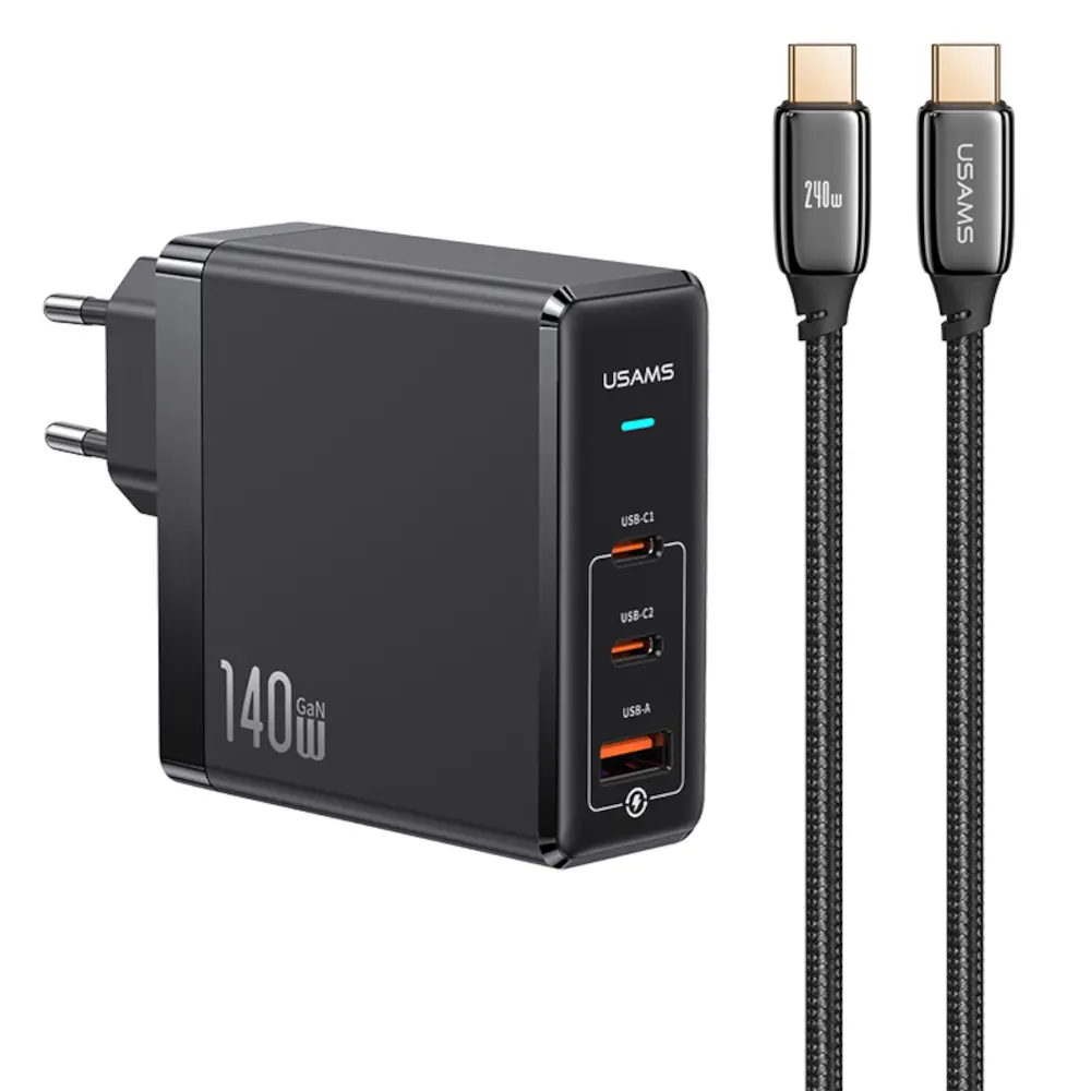 USAMS UM1 UMXLOGTC01 USB-A/USB-C 140W Punjač