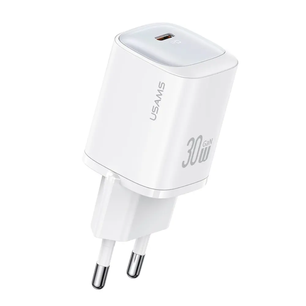 USAMS USB-C 30W White Adapter