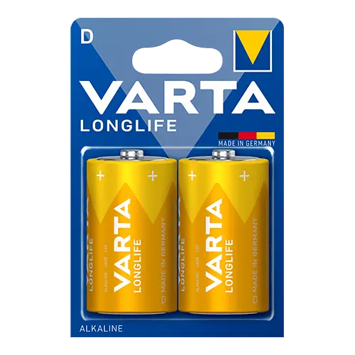VARTA Alkalne baterije Longlife D 2/1