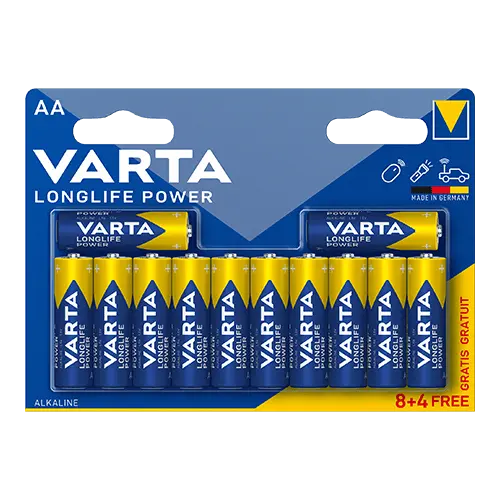 VARTA Alkalne baterije LR06 8+4 AA