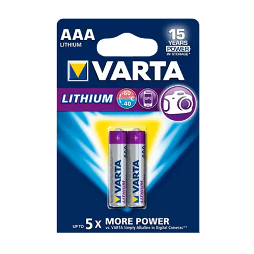 VARTA Litijumske baterije AAA 2/1