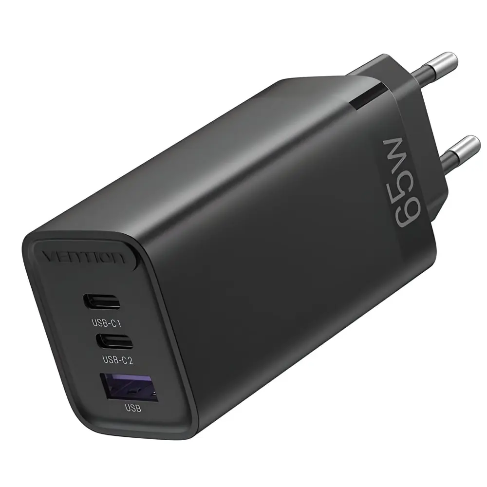 VENTION 2 x Tip-C + 1 x USB-A 65W/30W/30W FEDB0-EU Adapter