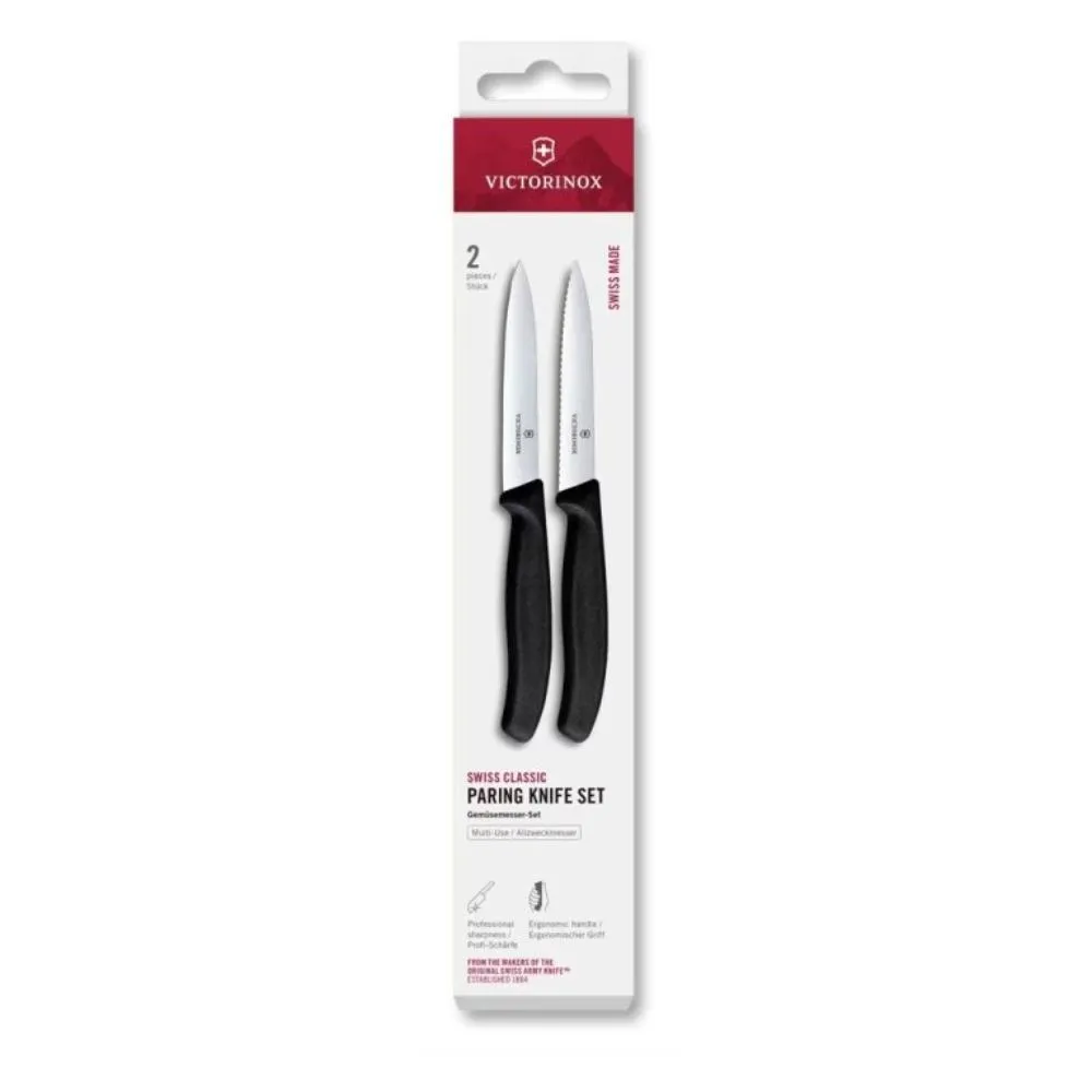VICTORINOX Swiss Classic Black Set 2 noža