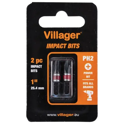 VILLAGER 59888 Set bitova 25 mm PH2