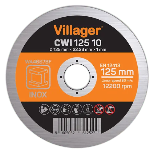 VILLAGER CWI 125 10 Rezna ploča za inoks