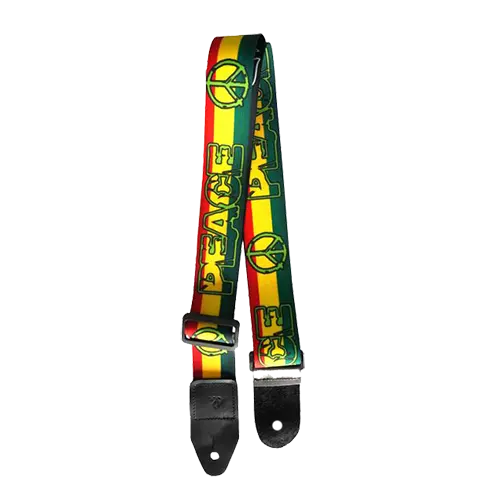 WAKERTONE GS2 kaiš za gitaru PEACE REGGAE