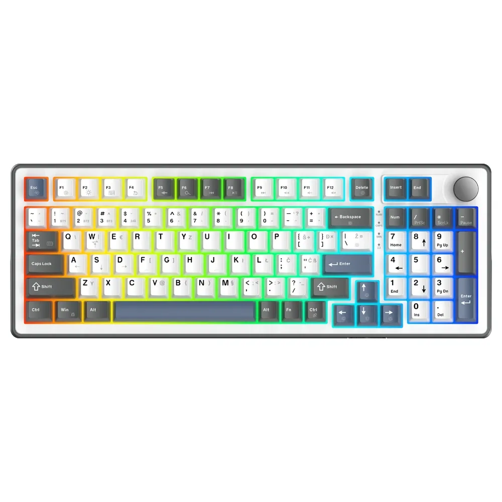 WHITE SHARK EXCALIBUR White US Tastatura