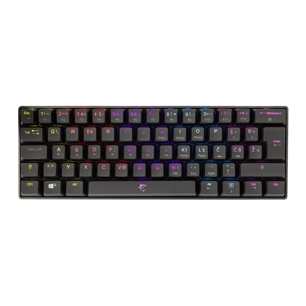 WHITE SHARK Gejmerska tastatura SHINOBI GK-2022 YU-SRB (Crna)