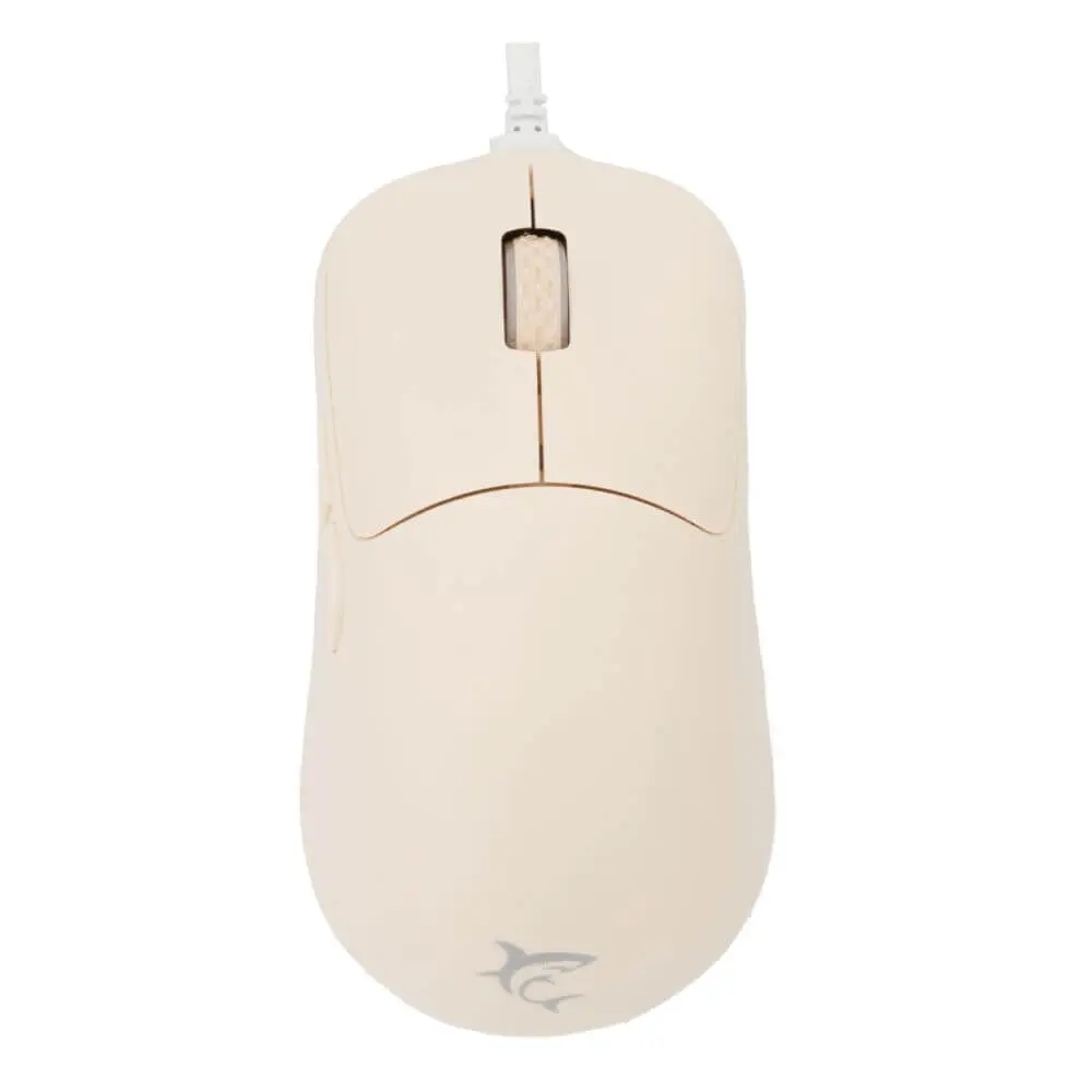 WHITE SHARK Graphene Beige Žičani gejming miš