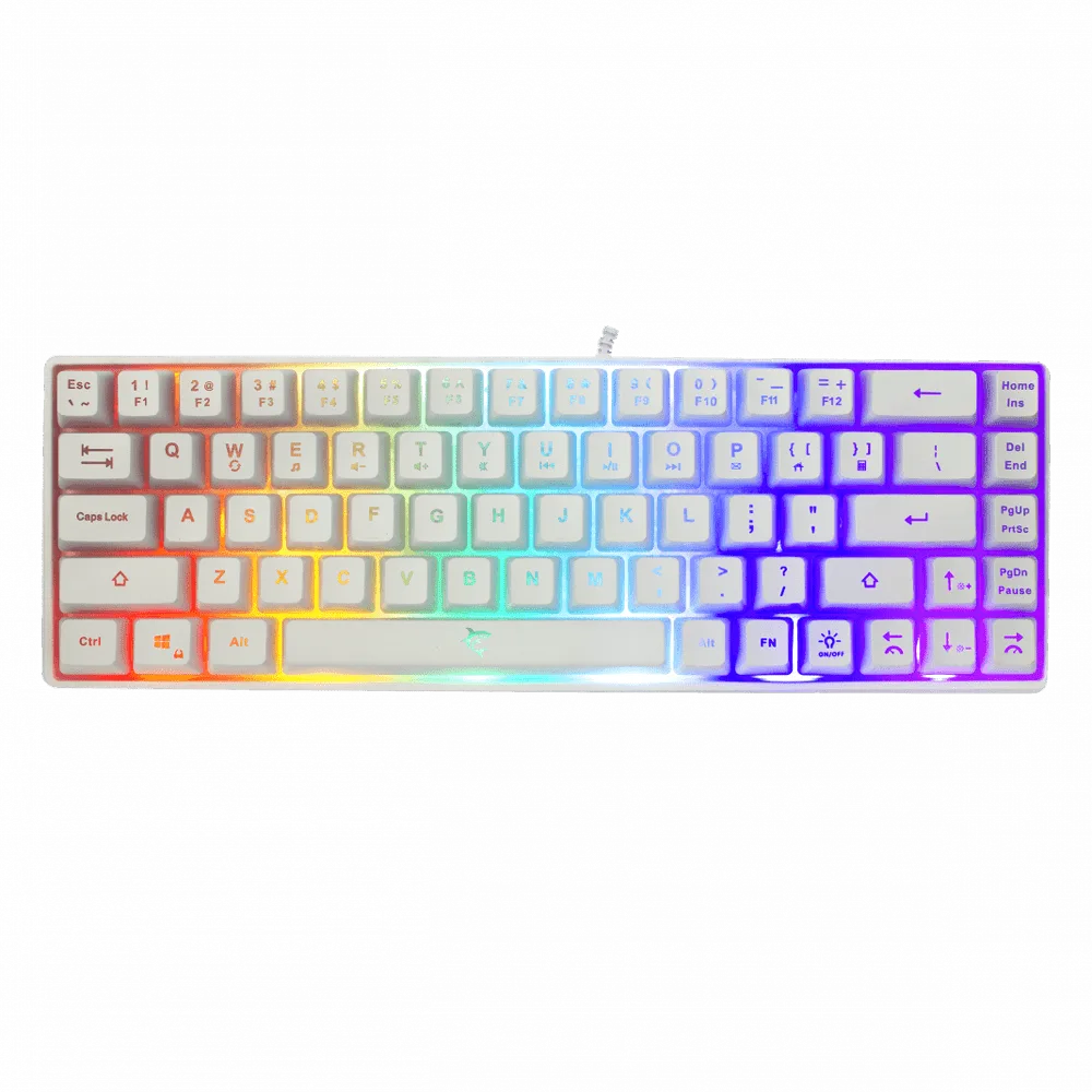 WHITE SHARK Ronin White GK 2201 US - Žična gejmerska tastatura