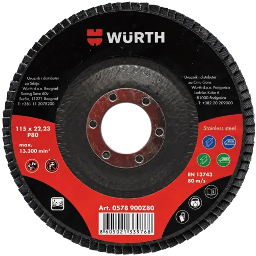 WURTH 0578900Z60 Lamelarni brusni disk