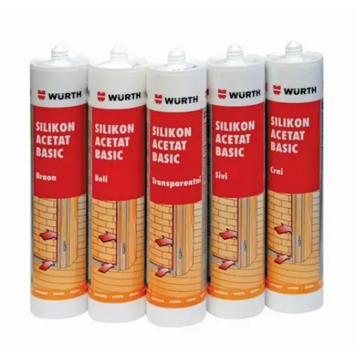 WURTH Basic Silikon acetat Transparentna 280 ml