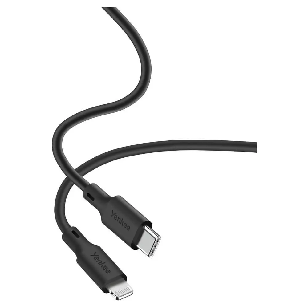 YENKEE YCU 635 BK Silic USB-C na Lightning Kabl za punjenje