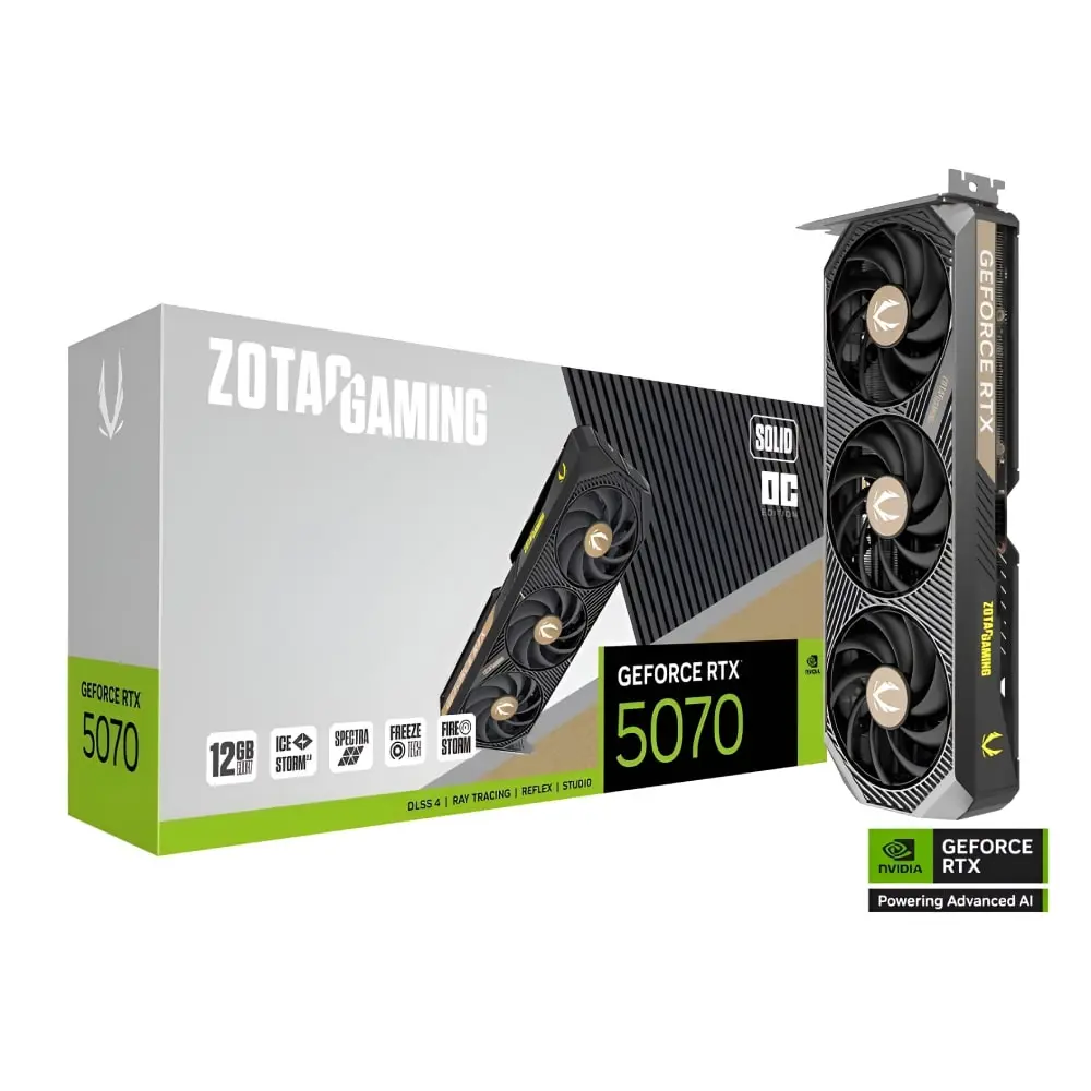 ZOTAC GAMING GeForce RTX 5070 SOLID OC 12GB