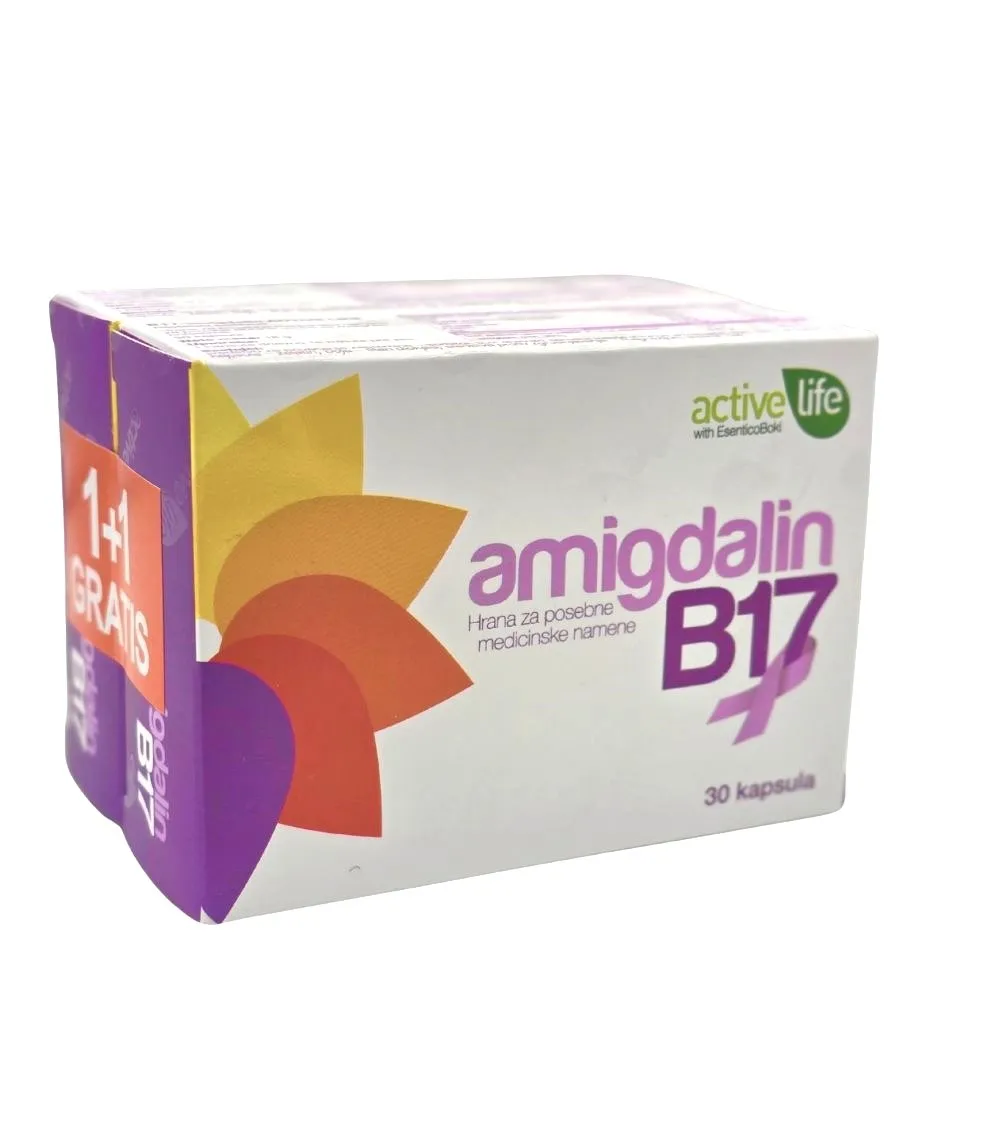 Amigdalin B17 kapsule 30 + 30 GRATIS