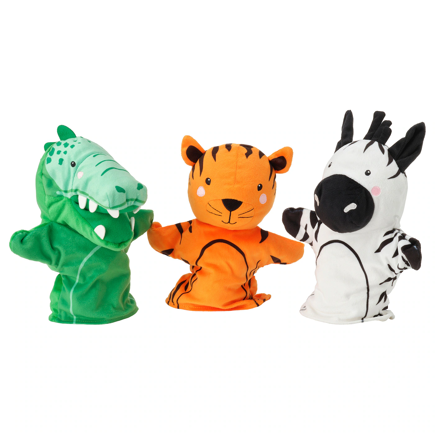 NATTHÄGER 3-delni set ginjola, krokodil zebra/tigar raznobojno