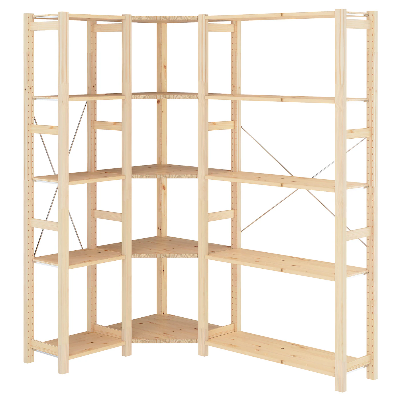 IVAR 3 odeljka/ugao, 103/144x30x179 cm