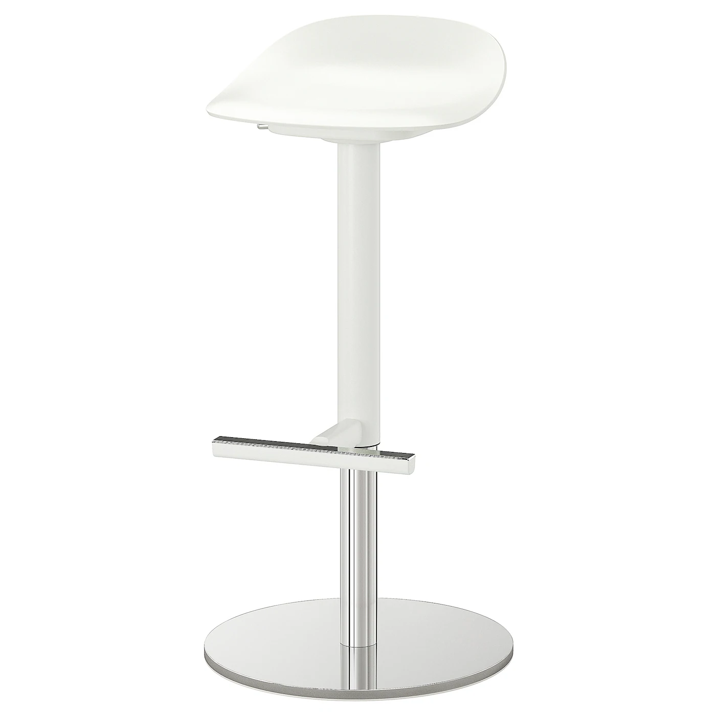 JANINGE Barska stolica, bela, 76 cm