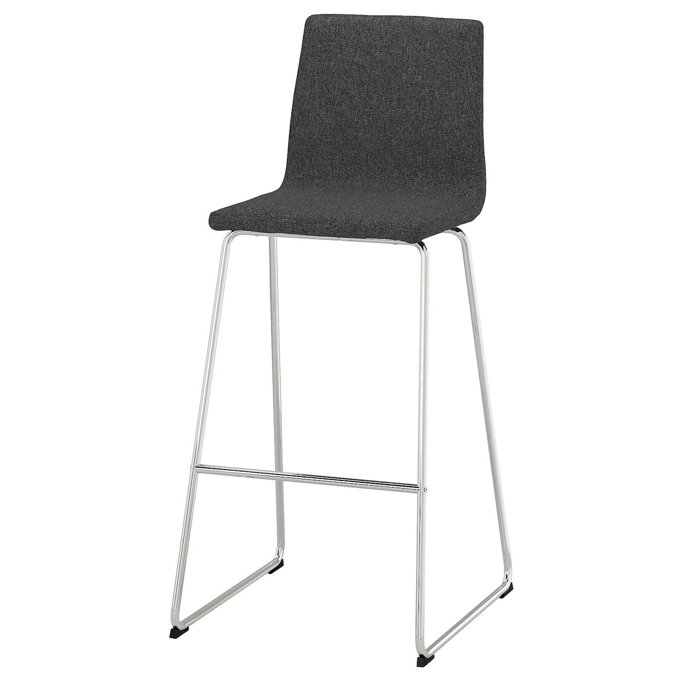 LILLÅNÄS Barska stolica, hromirano/Gunnared tamnosiva, 76 cm