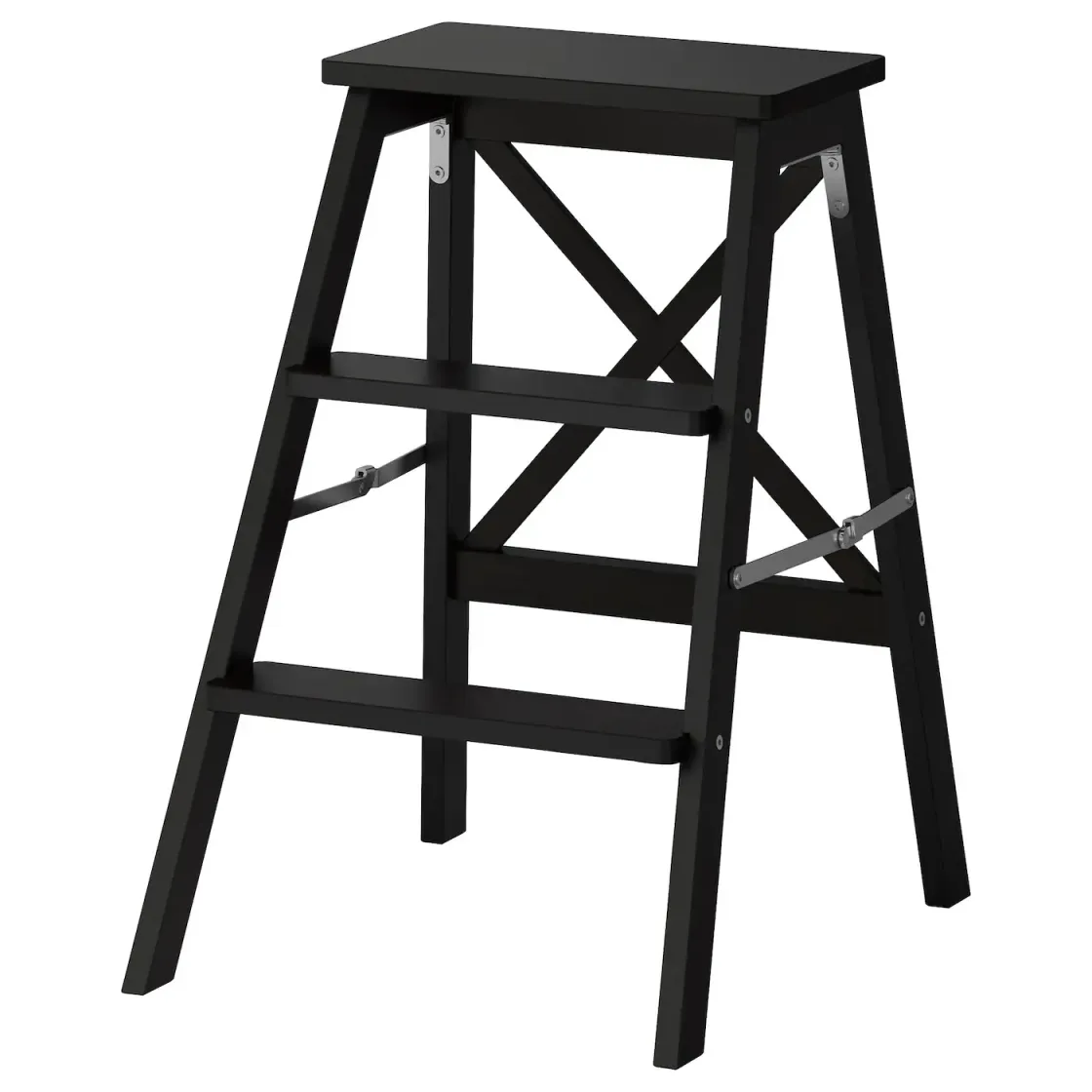 BEKVÄM Lestve, 3 stepenika, crna, 63 cm
