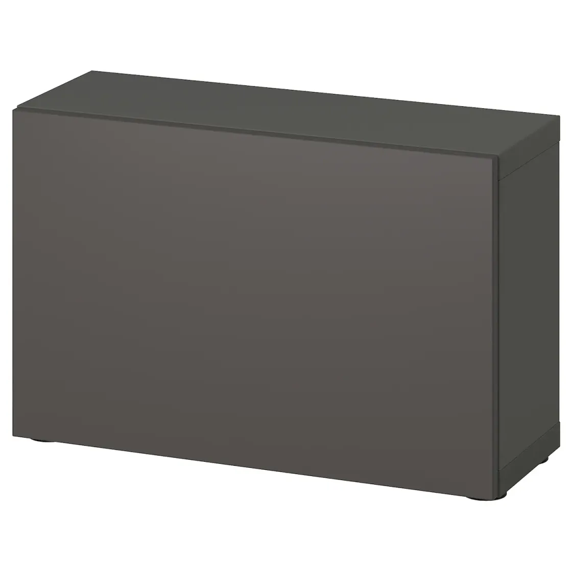 BESTÅ Spojene police s vratima, tamnosiva/Lappviken tamnosiva, 60x22x38 cm