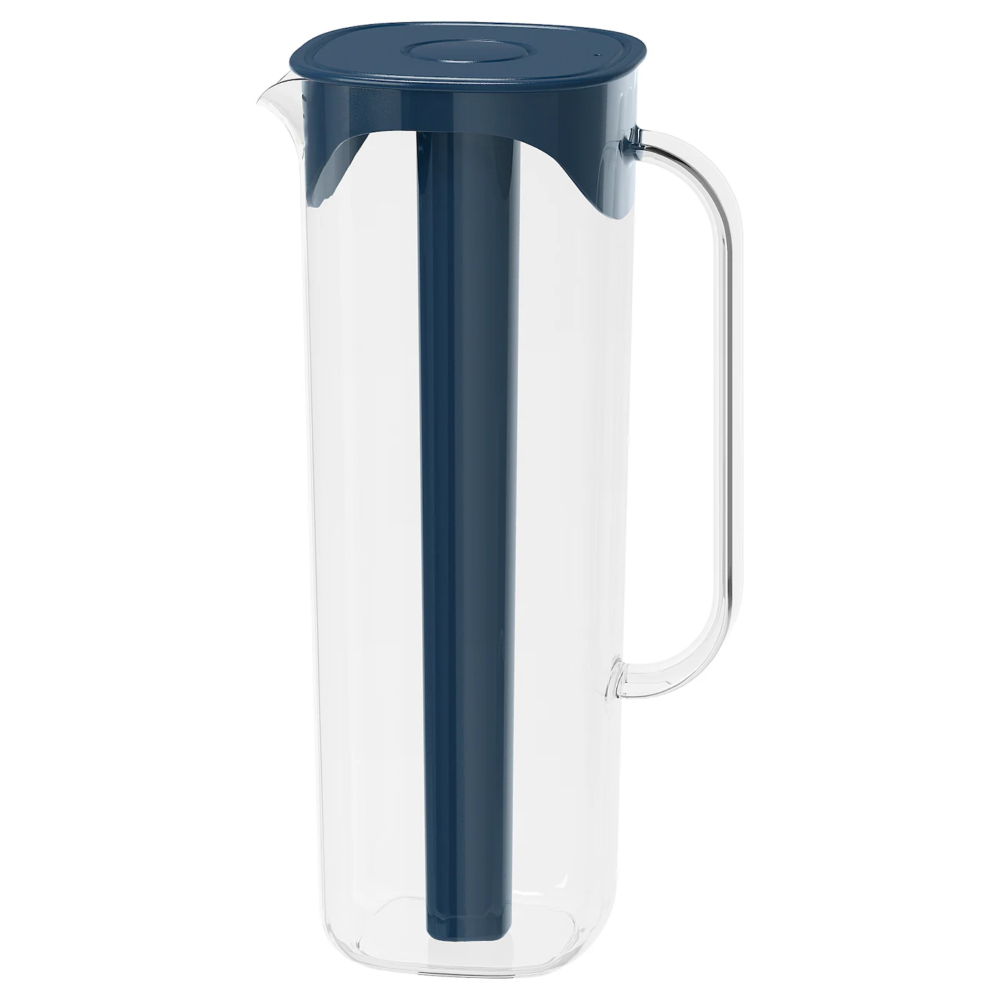 MOPPA Bokal s poklopcem, tamnoplava/prozirno, 1.7 l