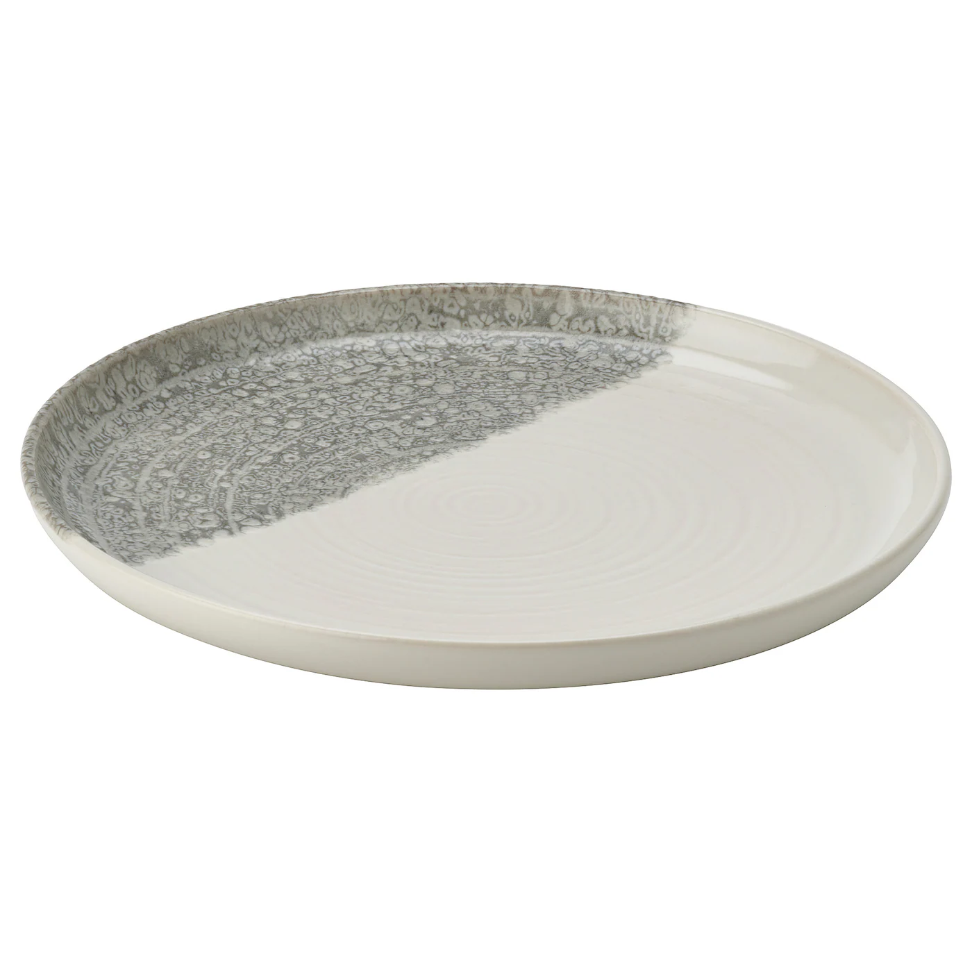 KRUSTISTEL Desertni tanjir, dezenirano/svetlosiva, 20 cm