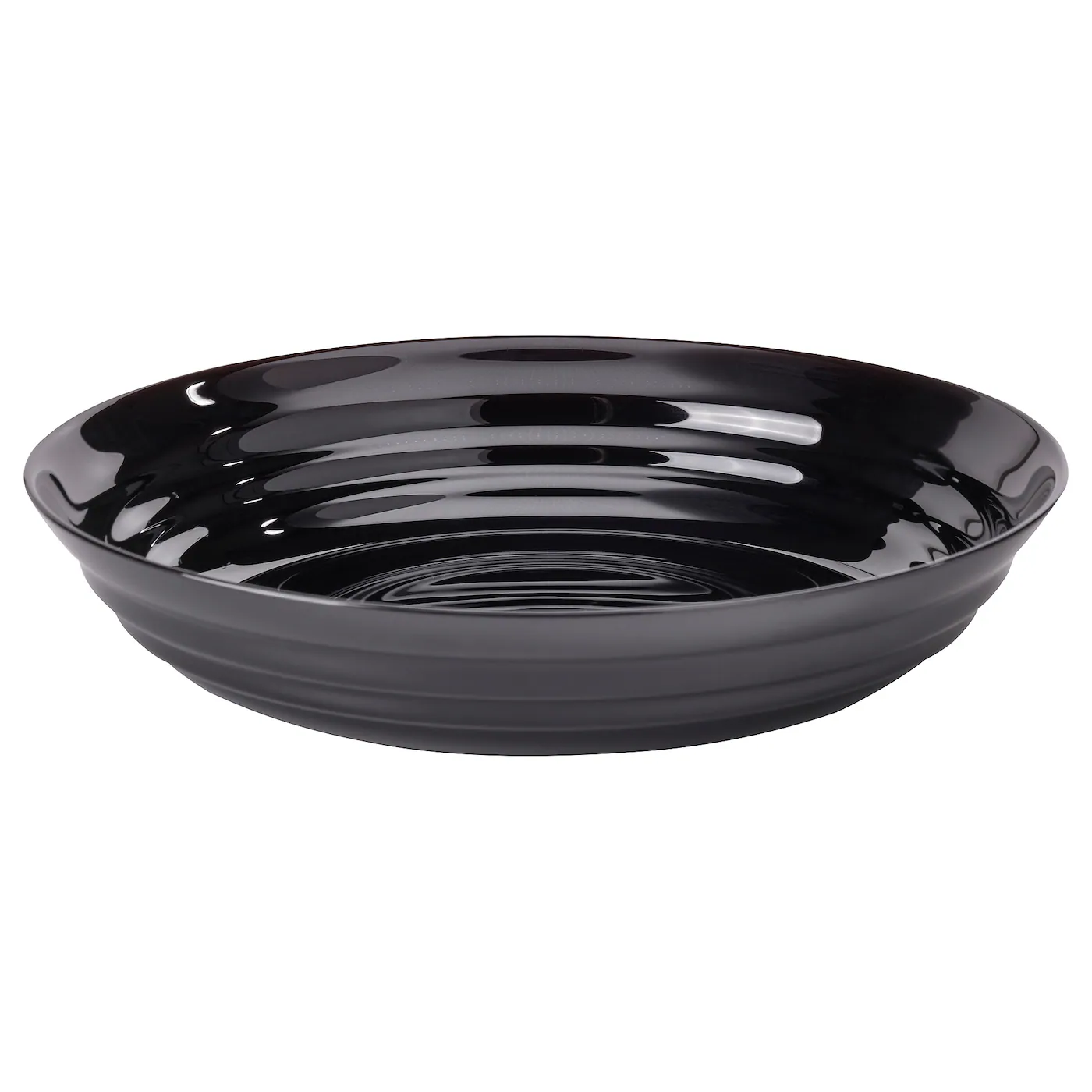 NÄTBARB Duboki tanjir, crna, 19 cm