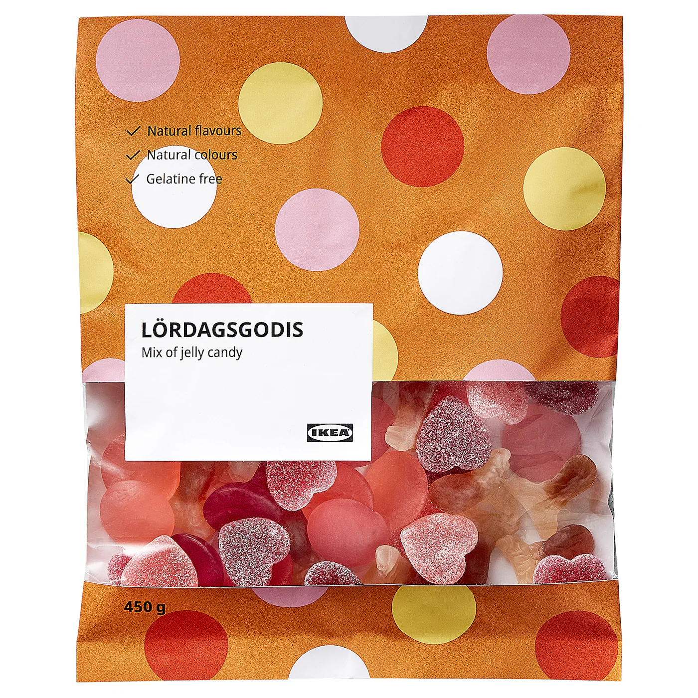 LÖRDAGSGODIS Žele bombone, miks, 450 g