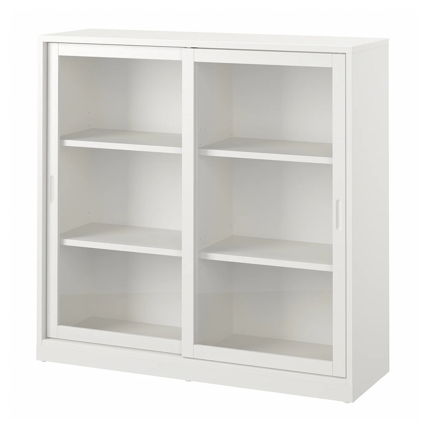 TONSTAD Element s kliz. stakl. vratima, prljavobela, 120x37x116 cm